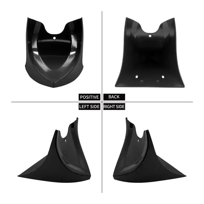 Carénage de ruisseau avant de moto, Spomicrophone inférieur avant, universel pour Harley Touring FLbirthFLHX 1996-2017, installation Softail ocia 04-2017