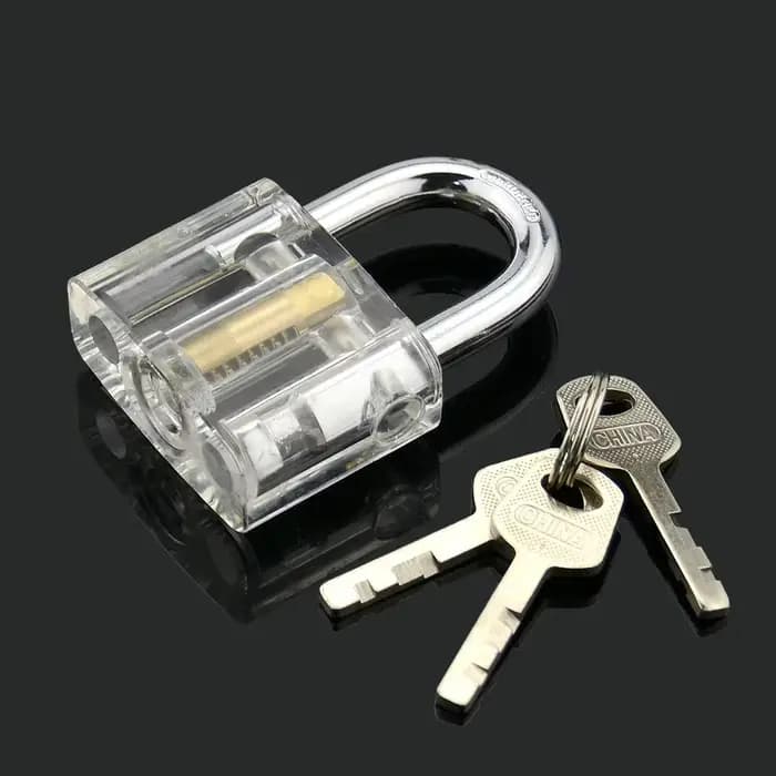 Coffrets de serrures transparentes multi-pal pour la formation des serruriers, outils d'entraînement visibles pour la pratique du crochetage.