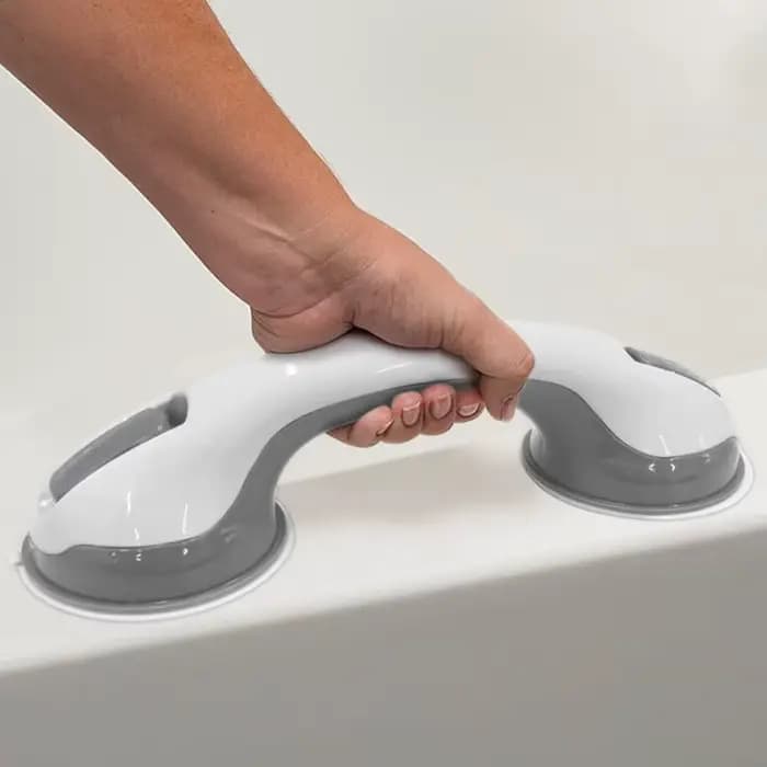 Barres d'appui pour douche (lot de 1 ou 2) – Main courante de sécurité pour salle de bain et toilettes