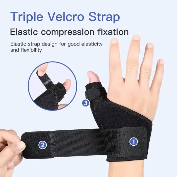 Attelle de soutien de poignet et de pouce Flexible