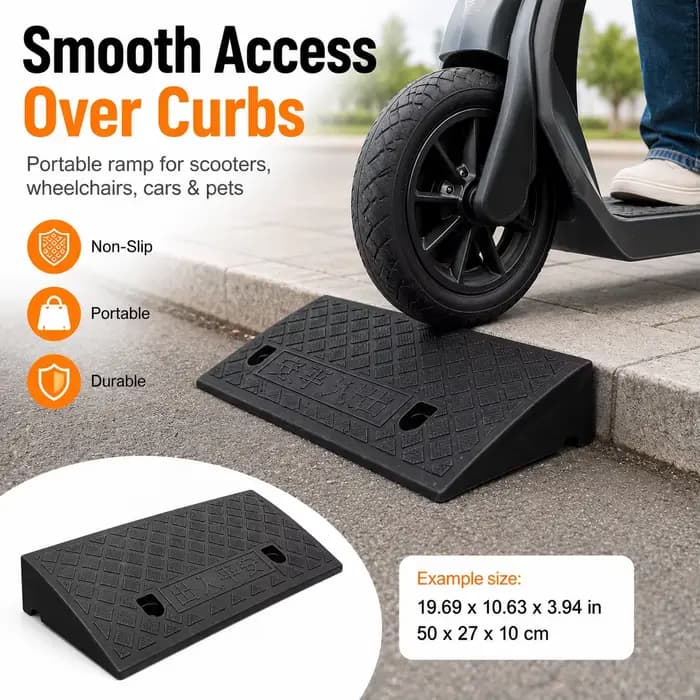 Rampe de seuil portable de 3 à 10 cm