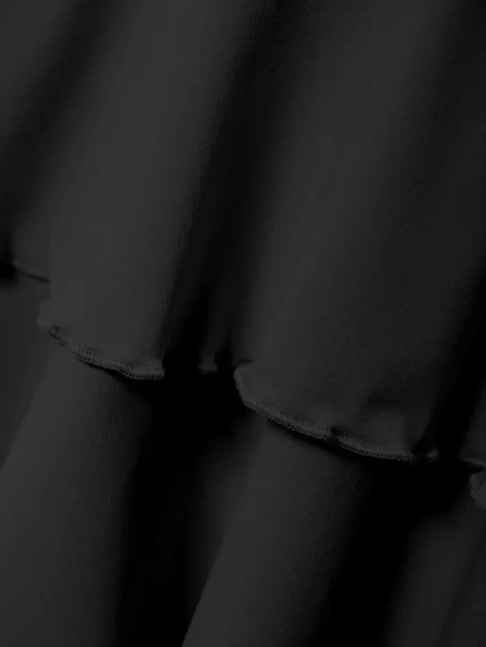 Nouvelle jupe unie pour femme, mode estivale, polyvalente, taille haute, coupe ajustée, taille élastique, jupe courte, articles en stock