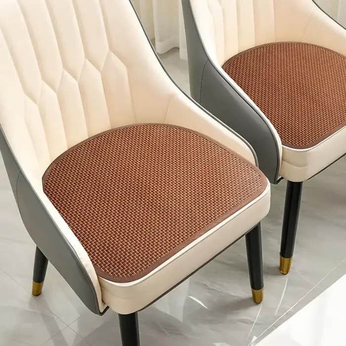 Coussin de chaise en rotin glacé super respirant, anti-transpiration, antidérapant, pour l'été, résistant à l'usure, universel pour chaise de salle à manger