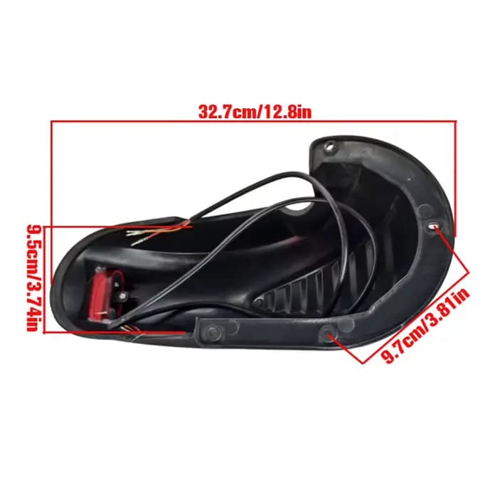 Kit de protection de pneu arrière et garde-boue pour trottinette électrique 10 pouces Kugoo M4