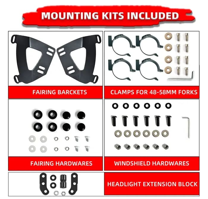 Carénage Avant de Moto pour Route Kokor, 15 Pouces, Uniquement pour Harley Softail Low Rider S FXLRS 2020-2024