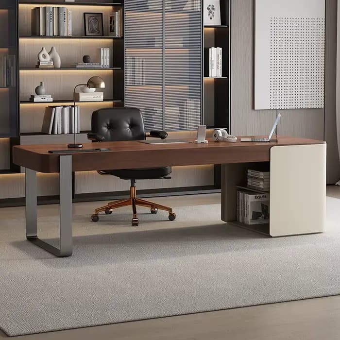 Bureau de luxe en bois rangement concepteur jeu écriture vanité organisateurs de bureau travail Schreibentisch meubles