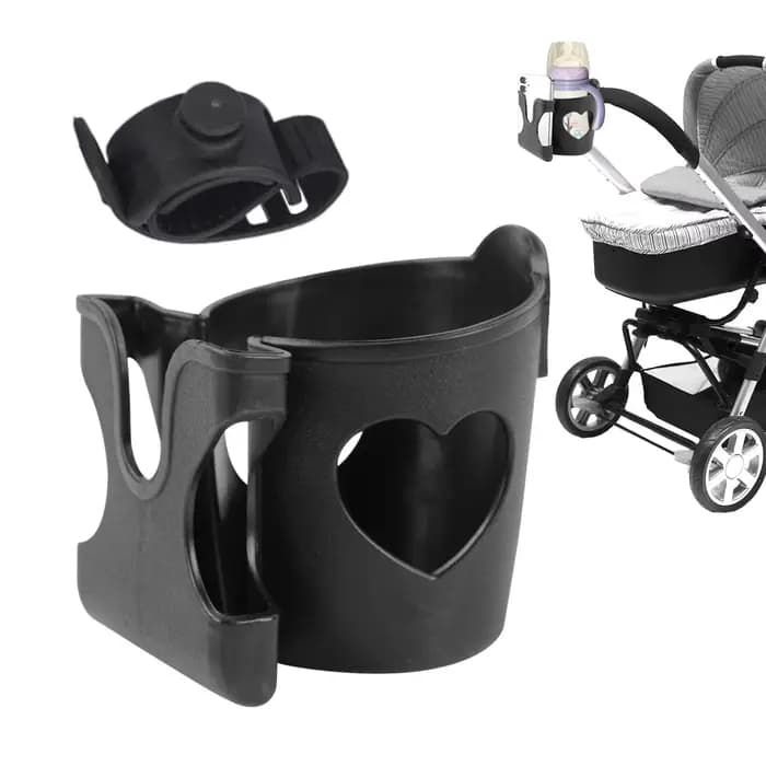 Support de tasse réglable pour déambulateur