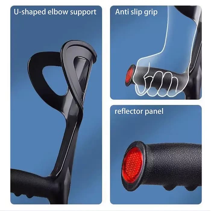 Poignée ergonomique de remplacement pour accessoires de canne