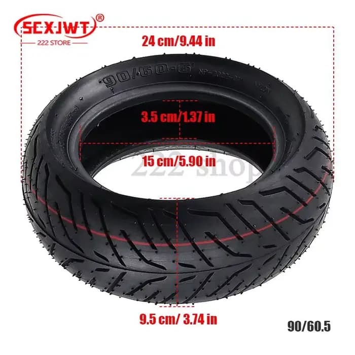 Pneus 10 pouces 90/60-6 pour trottinettes électriques
