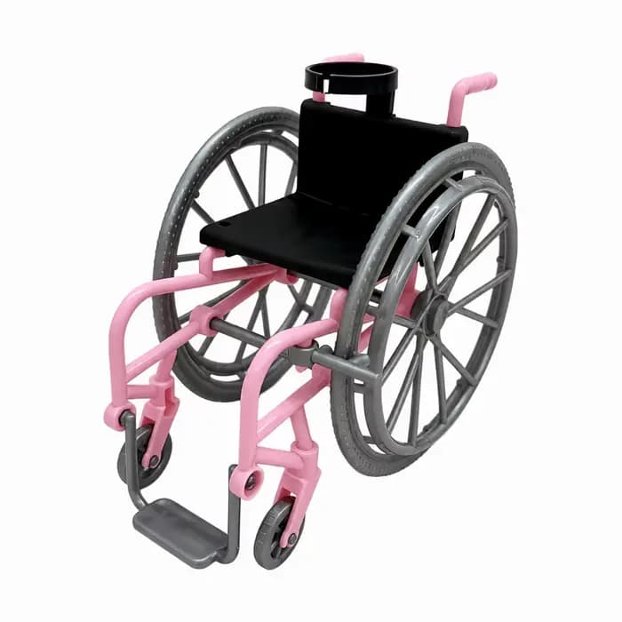 Fauteuil roulant miniature à l'échelle 1/6