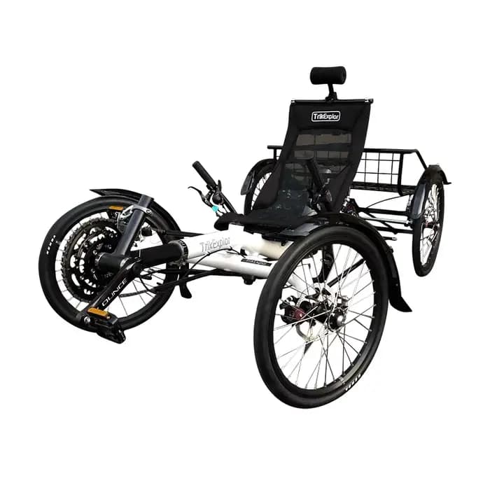 Vélo couché quadricycle confortable pour les longs trajets