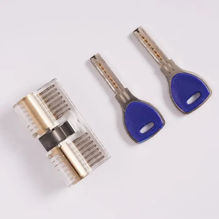 Coffrets de serrures transparentes multi-pal pour la formation des serruriers, outils d'entraînement visibles pour la pratique du crochetage.