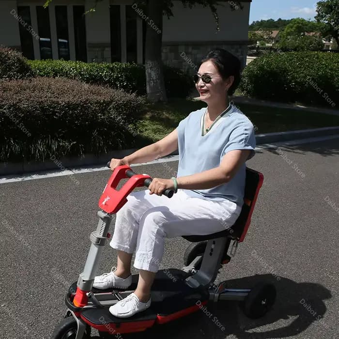 Trottinette Électrique Pliable à 3 Roues pour Personnes à mobilité réduite Fauteuil Roulant avec PerfecBattery