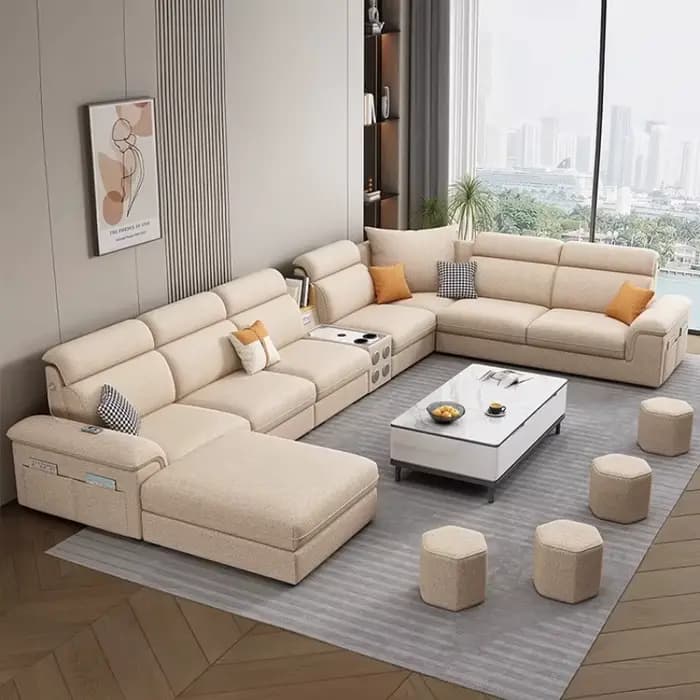 Cadre en bois et cuir canapé fond de jeu canapé-lit modulaire inclinable moderne paresseux Articulos Para El Hogar meubles de maison
