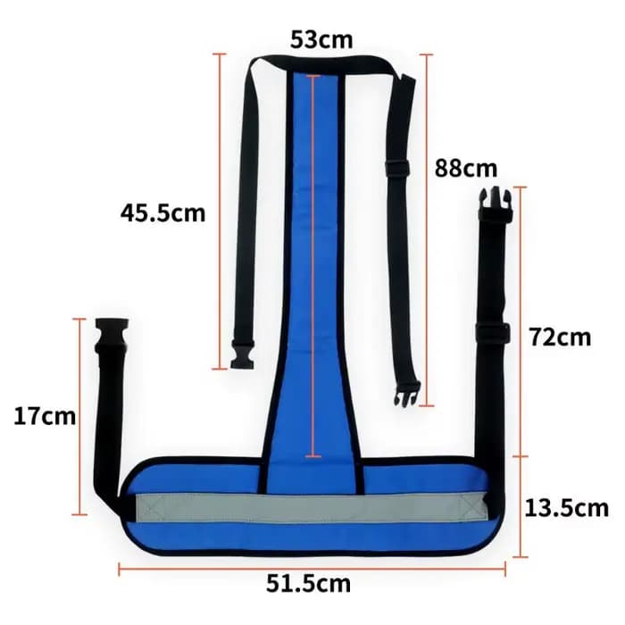 Ceinture de sécurité réglable pour fauteuil roulant