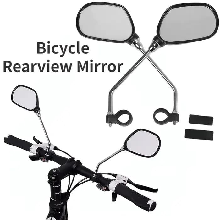 1 paire de rétroviseurs de vélo réglables à 360 degrés