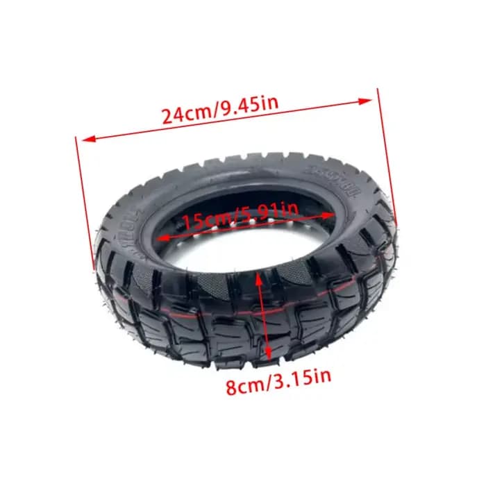 Pneu tout-terrain modèle 255x80 adapté aux trottinettes électriques