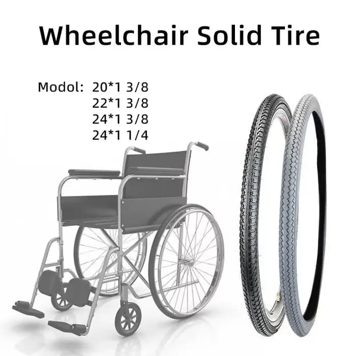 Pneu de fauteuil roulant de 24 pouces
