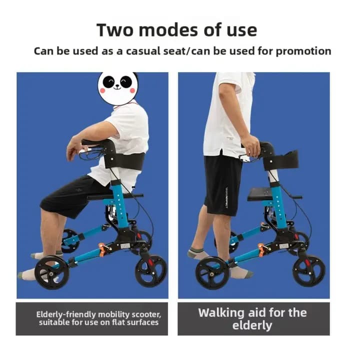 Déambulateur de Support de marche assisté Portable en aluminium amélioré