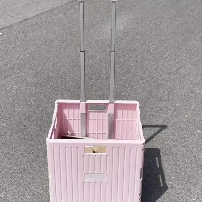 Chariot de courses pliable pratique pour supermarché