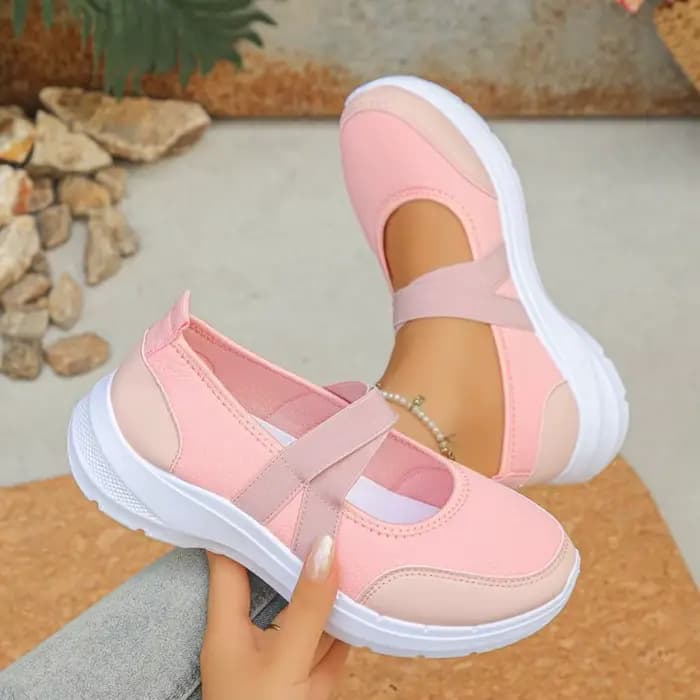 Chaussures décontractées élégantes à bout rond et semelle épaisse pour femme, nouvelle collection printemps/automne, confortables et très tendance