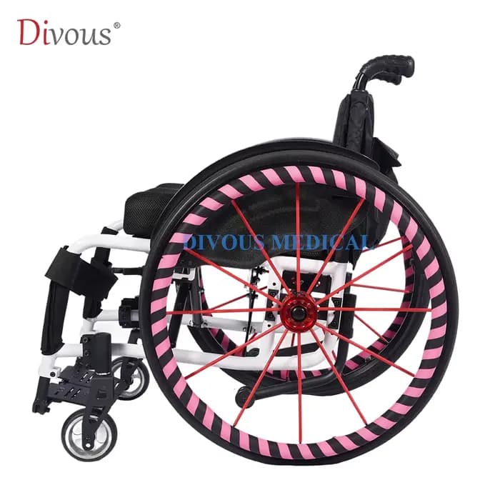 Une paire d'accessoires pour fauteuils roulants en silicone anti-marins de 24 pouces