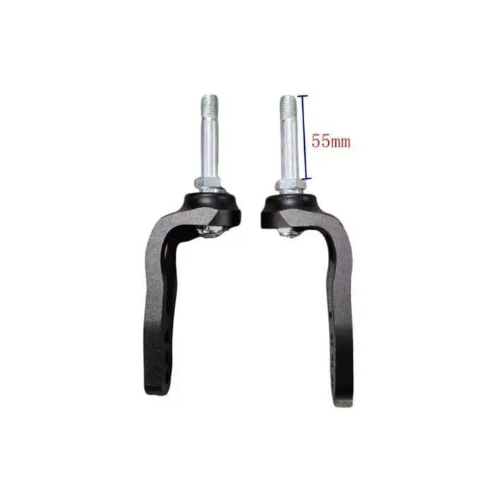 1 paire de fourches de roue avant en alliage d'aluminium de 4/5/6 pouces pour fauteuil roulant sportif
