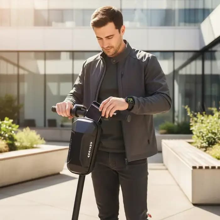 Sac de rangement pour scooter électrique