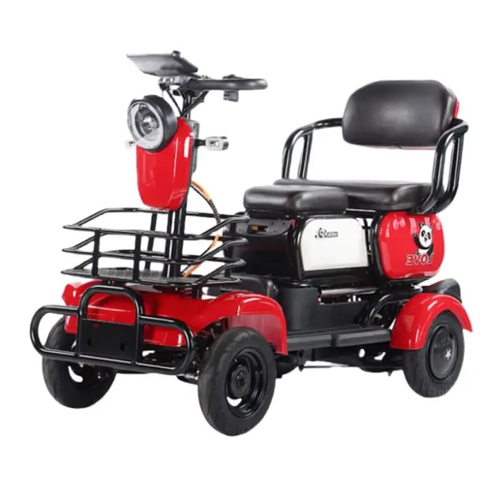Famille 4 roues Scooter électrique aîné avec siège enfant pliable 800W