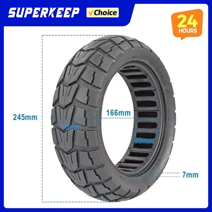Pneu solide 10 pouces 10x2.75 85/65 – 6.5 pour Scooter électrique Speedway 5 Dualtron 3