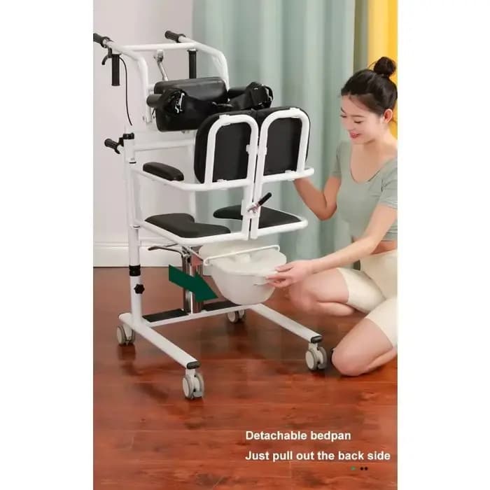 Dispositif de transfert hydraulique multifonctionnel pour les soins aux personnes âgées paraplégiques