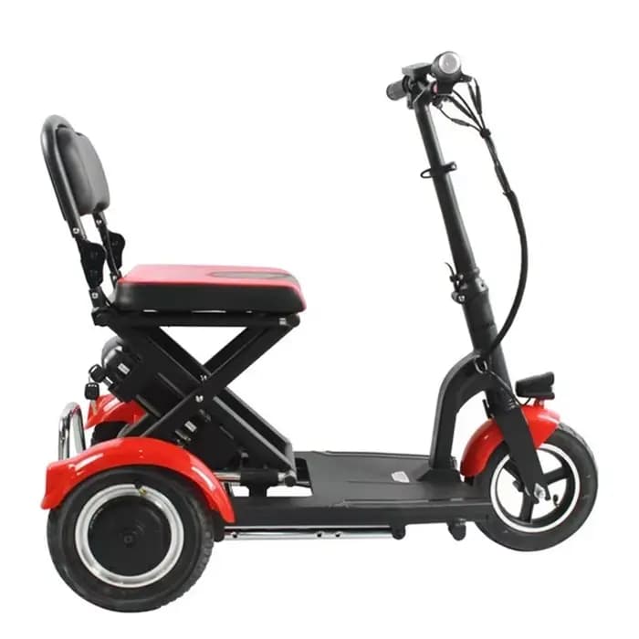 Scooter de mobilité adulte Tricycle électrique pliant à 3 roues 10 pouces 36V 300W vitesse 15 km/h