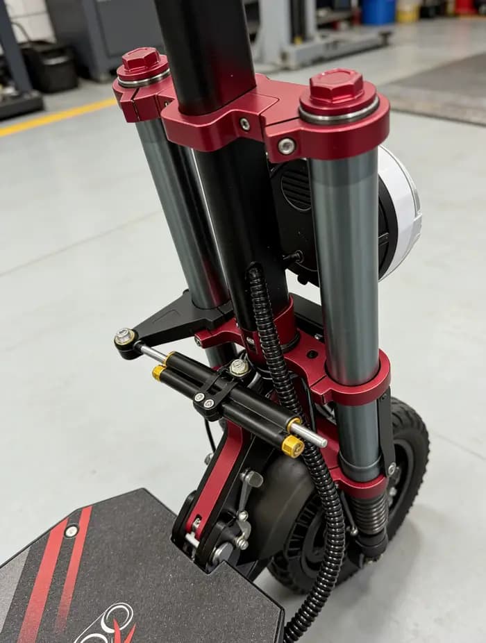 Amortisseur de direction de scooter électrique d'origine pour Boyueda S5-11 & S3-11 – Contrôle de sécurité du