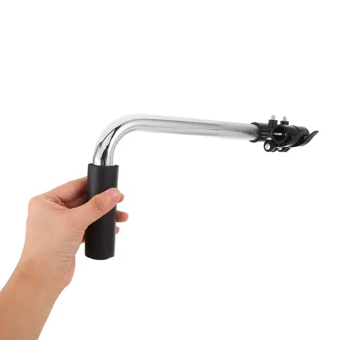 Extension de poignée ergonomique réglable en acier inoxydable pour fauteuils roulants manuels – Idéale pour les voyages