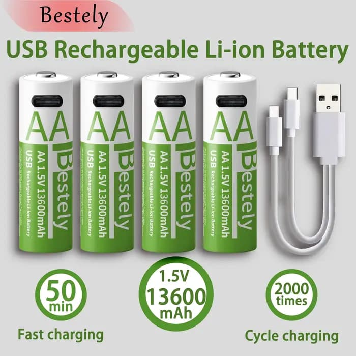 Batterie lithium rechargeable AA 1
