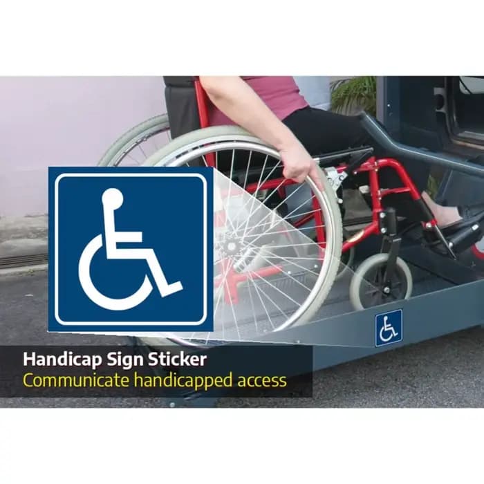 Autocollant signe accessible aux handicapés/fauteuils roulants handicapés
