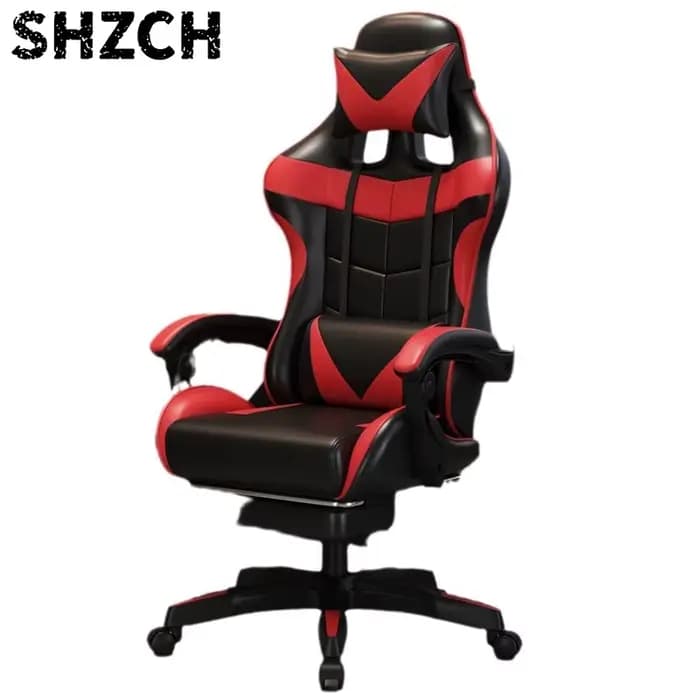 Chaise de jeu ergonomique, chaise de bureau réglable, chaise d'ordinateur pivotante, roulettes silencieuses, support lombaire, siège confortable, pour la maison