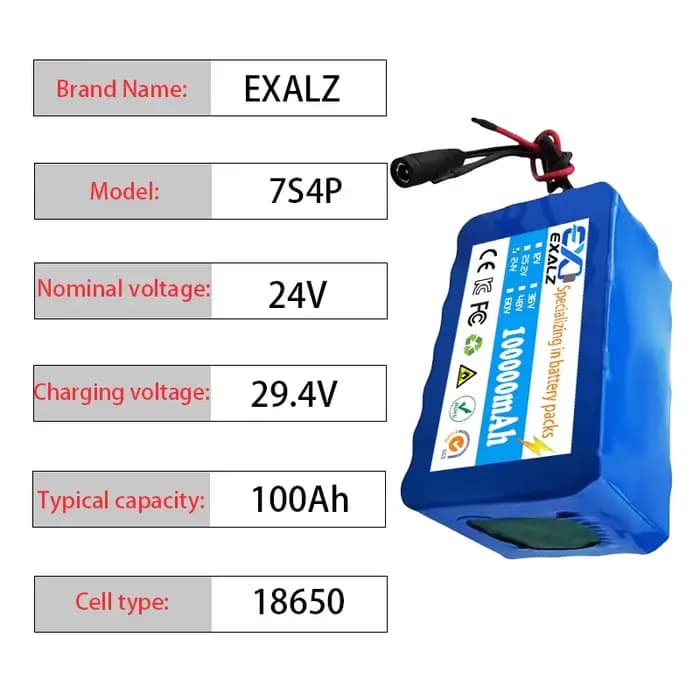 Batterie au lithium pour fauteuil roulant électrique 24V