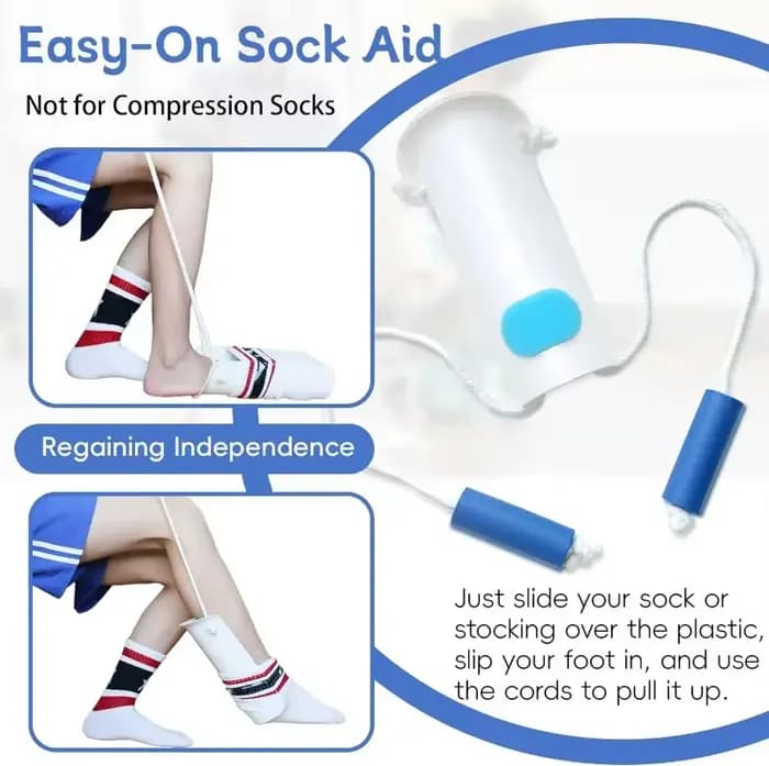 Pas de flexion aide à la chaussette facile à mettre et à enlever curseur de bas Donner dispositif d'aide à la traction