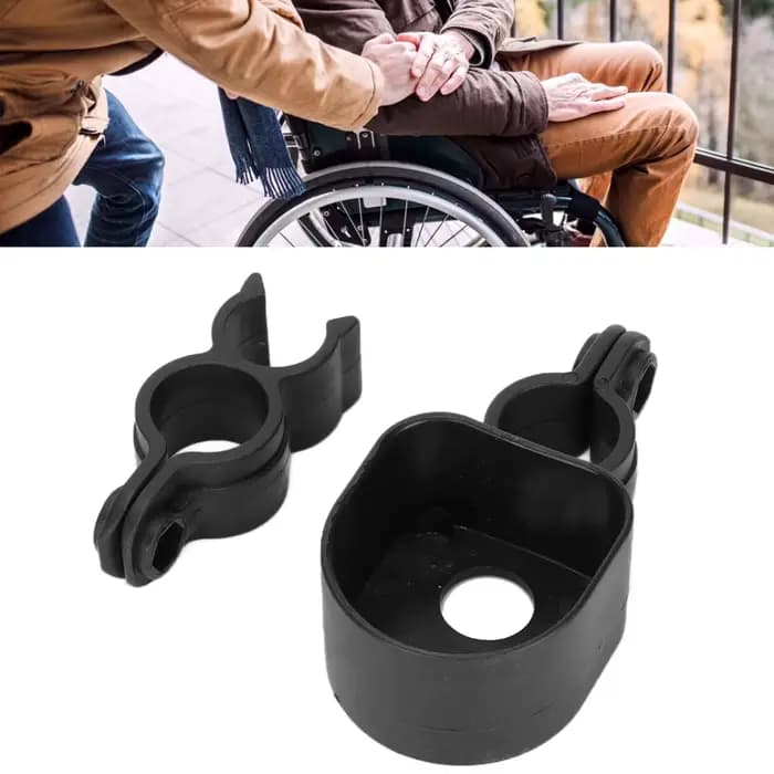 Support de anciers de marche pour fauteuil roulant