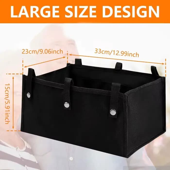 Sac de rangement pliable pour déambulateur à roulettes