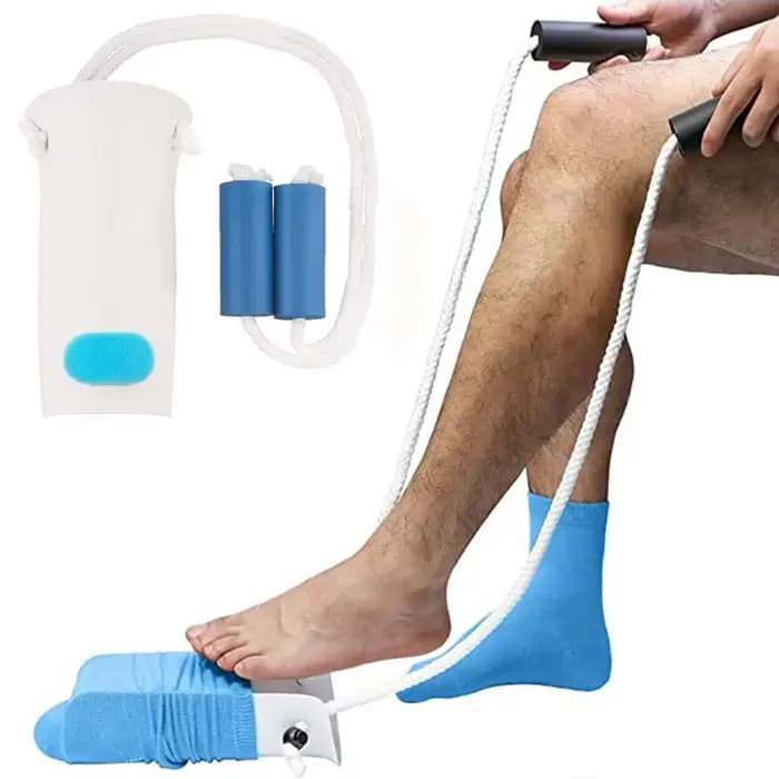 Aides à l'habillage : Dispositif d'aide à la mise et au retrait des chaussettes
