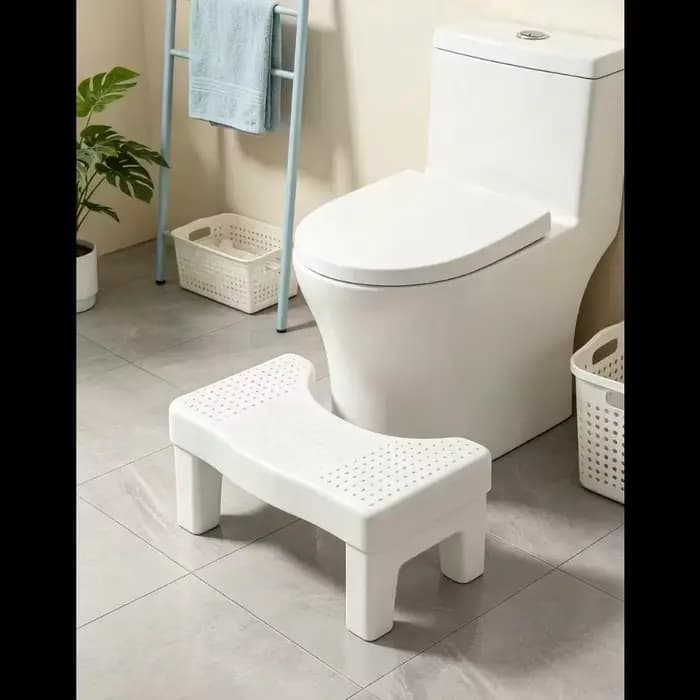 Repose-pieds de salle de bain à double usage et tabouret de toilette antidérapant