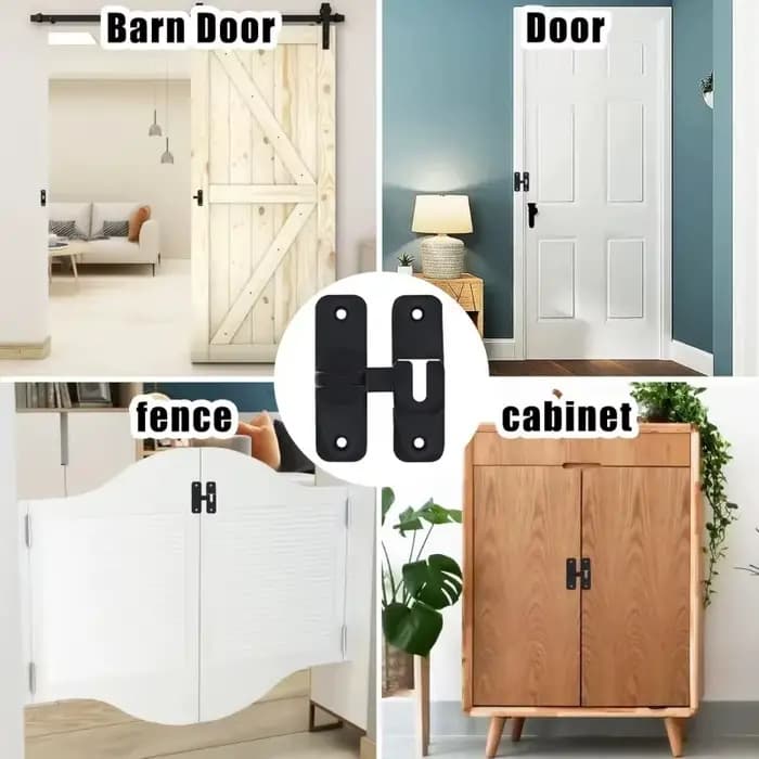 Serrure de porte rabattable à 90/180 degrés, 5 couleurs, boulons de sécurité pour la maison, loquet de porte coulissante, petits loquets de porte, matériel