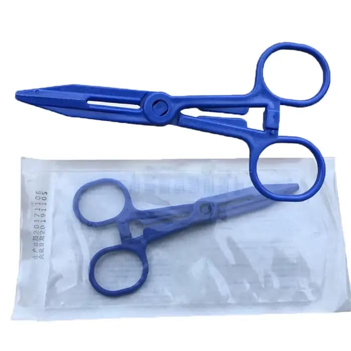 Outils de premiers secours pour infirmières, pinces médicales jetables en plastique ABS, pinces hémostatiques, pinces chirurgicales