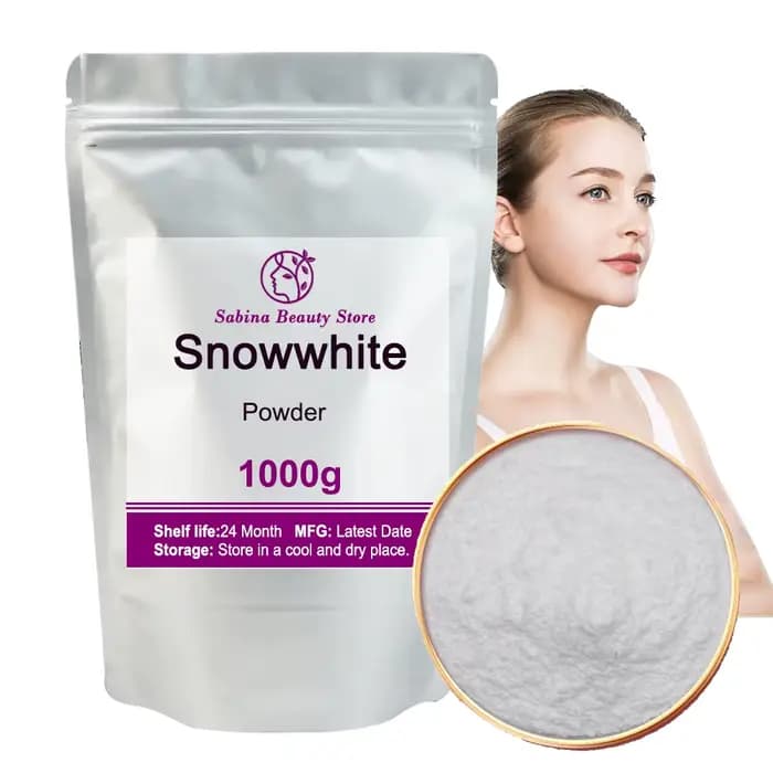 Poudre blanche neige pour éclaircir la peau, cosmétiques, matière première, blanchiment de la peau, offre spéciale, 99%