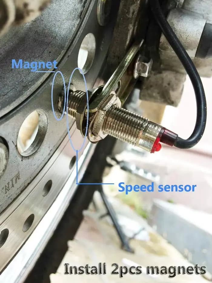 Câble de capteur d'odomètre avec 2 aimants