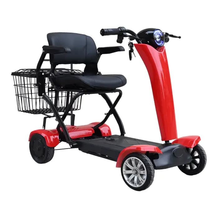 Fauteuil Roulant Électrique Pliable existent, 4 Roues, Double Moteur, 2025