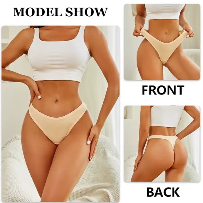 5 pièces/ensemble coton sous-vêtement confort pour femmes Sexy taille basse respirant tongs filles solide Sport culotte Stretch G-string Lingerie