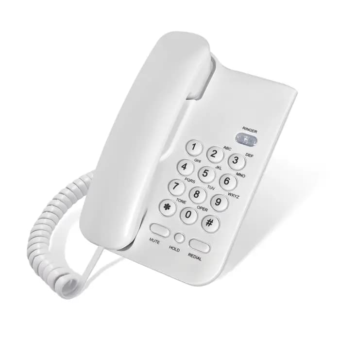 Téléphone filaire, téléphone fixe de base pour personnes âgées